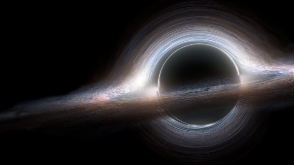 Buraco negro "Gargantua", do filme Interestelar.